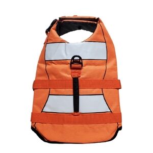 Dog Life Vest Jacket Orange Size Medium, Boat Vest